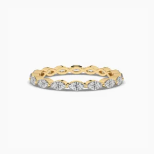 1 Carat Marquise Moissanite Eternity Band