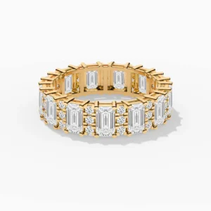 Eternity Emerald Cut Wedding Band