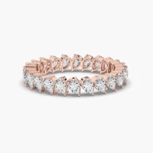 Eternity Wedding Band with Pear Diamond