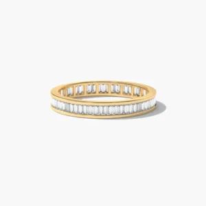 Yellow Gold Baguette Diamond Eternity Band