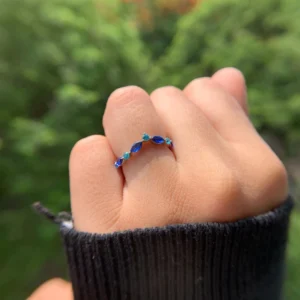 gemstone wedding bands