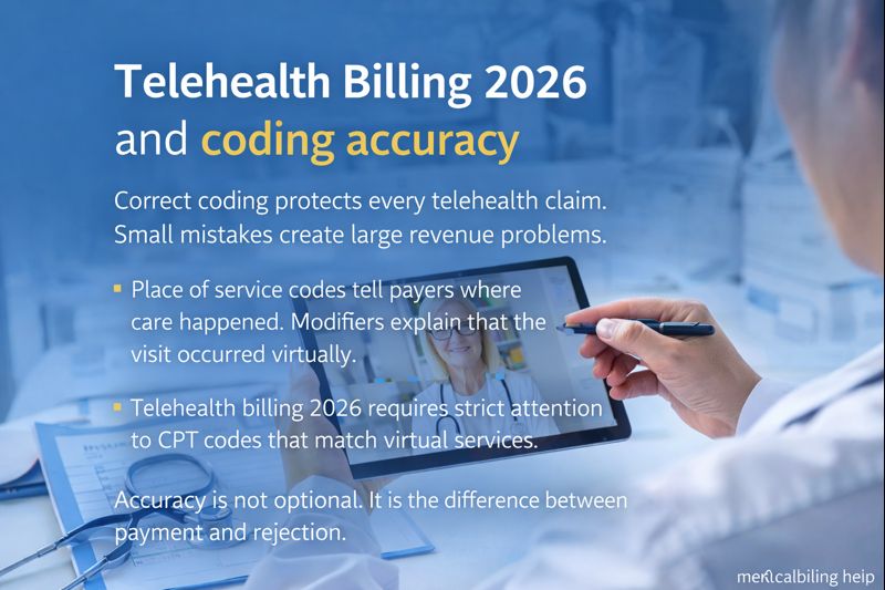 Telehealth billing 2026 and coding accuracy
