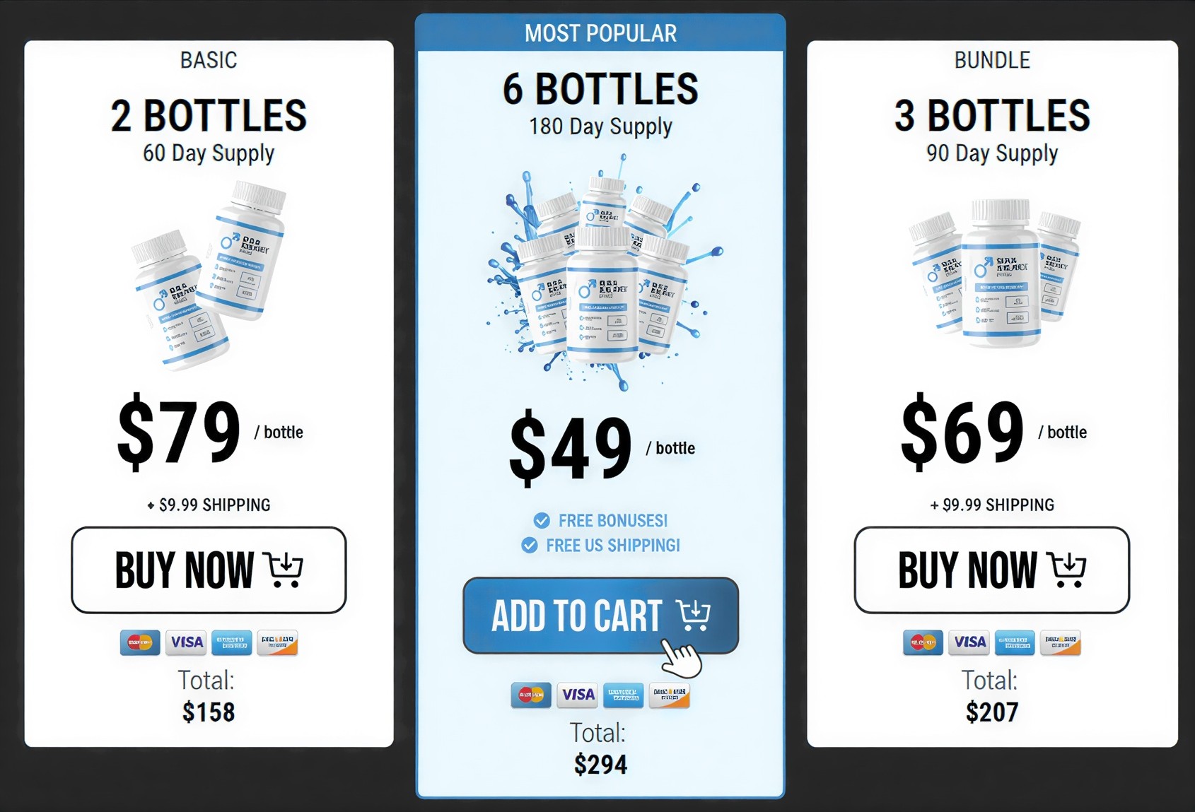 MEN Balance Pro Pricing