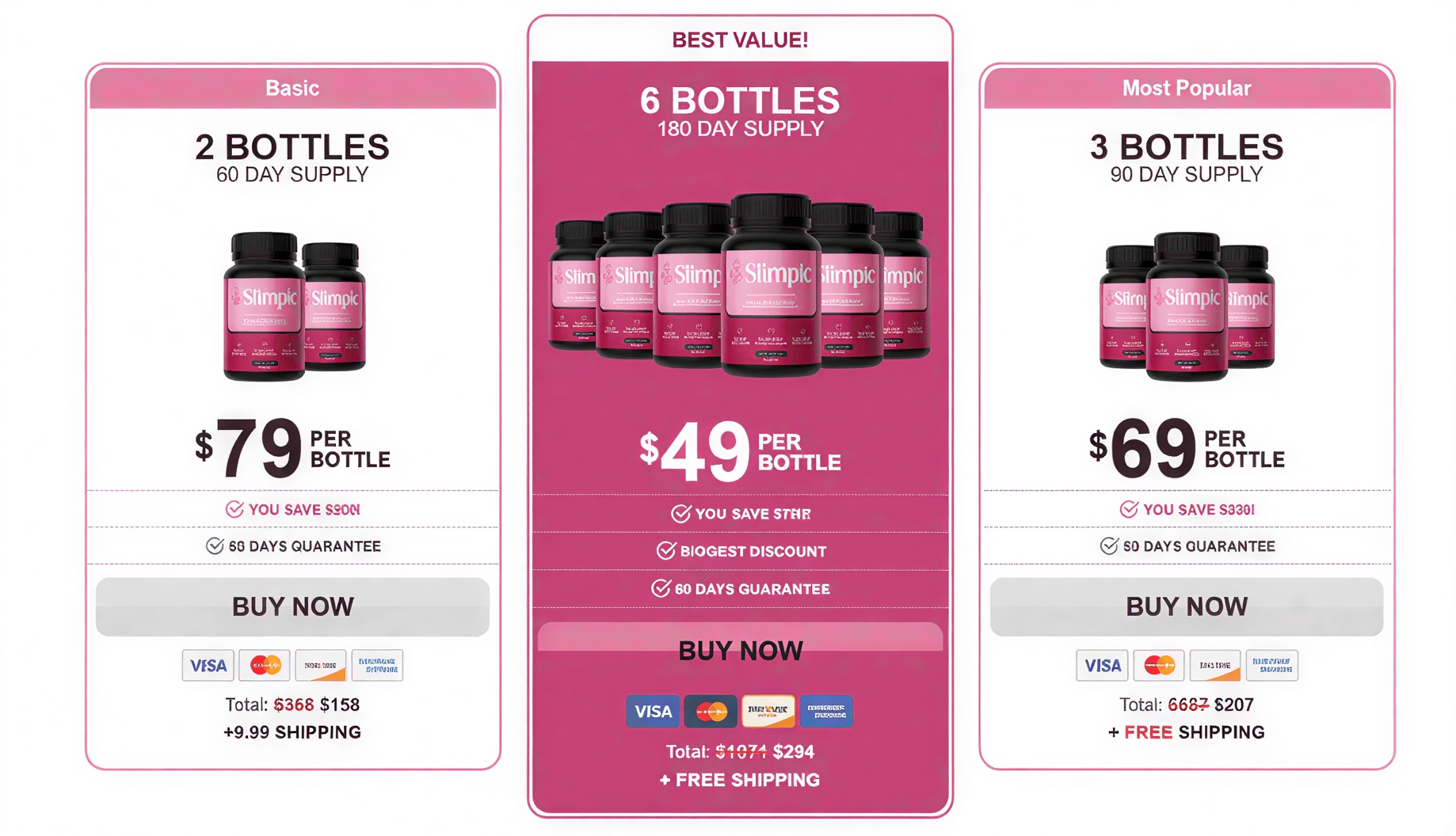 Slimpic Pricing