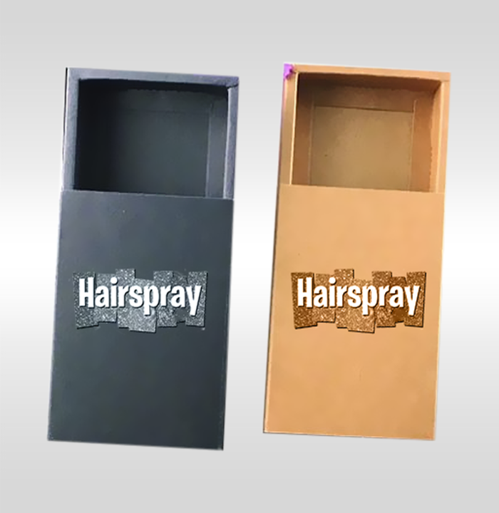 hair spray boxes