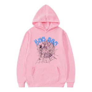 "Unapologetically Bold: The Pink Sp5der Hoodie Takes Center Stage"