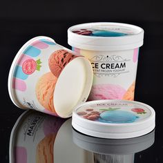 custom paper ice cream cups