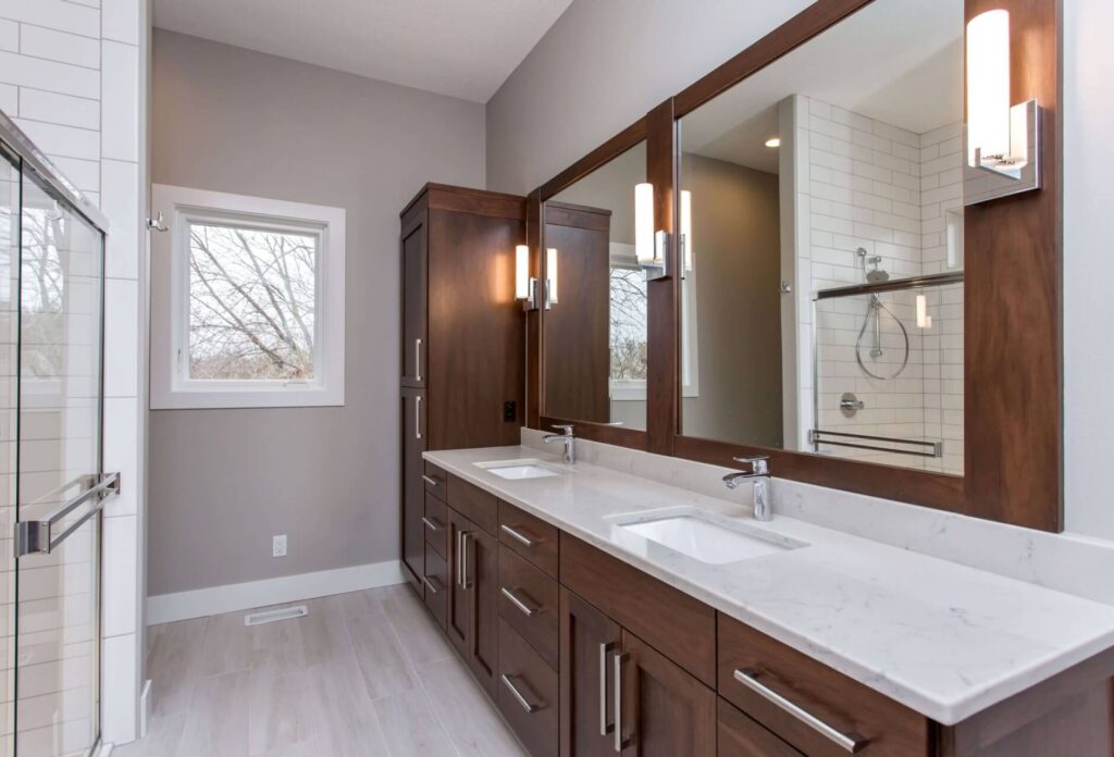 double sink bathroom vanity Indianapolis