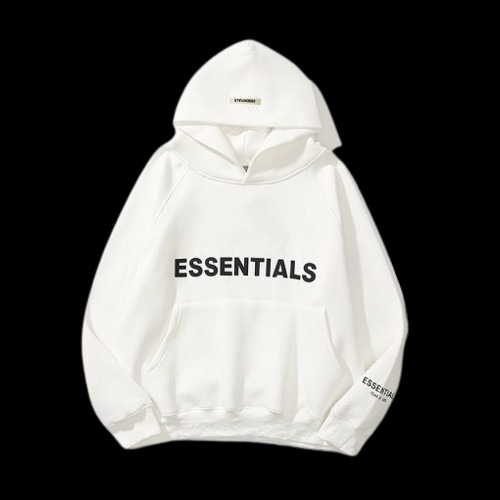 White Essentials Hoodie