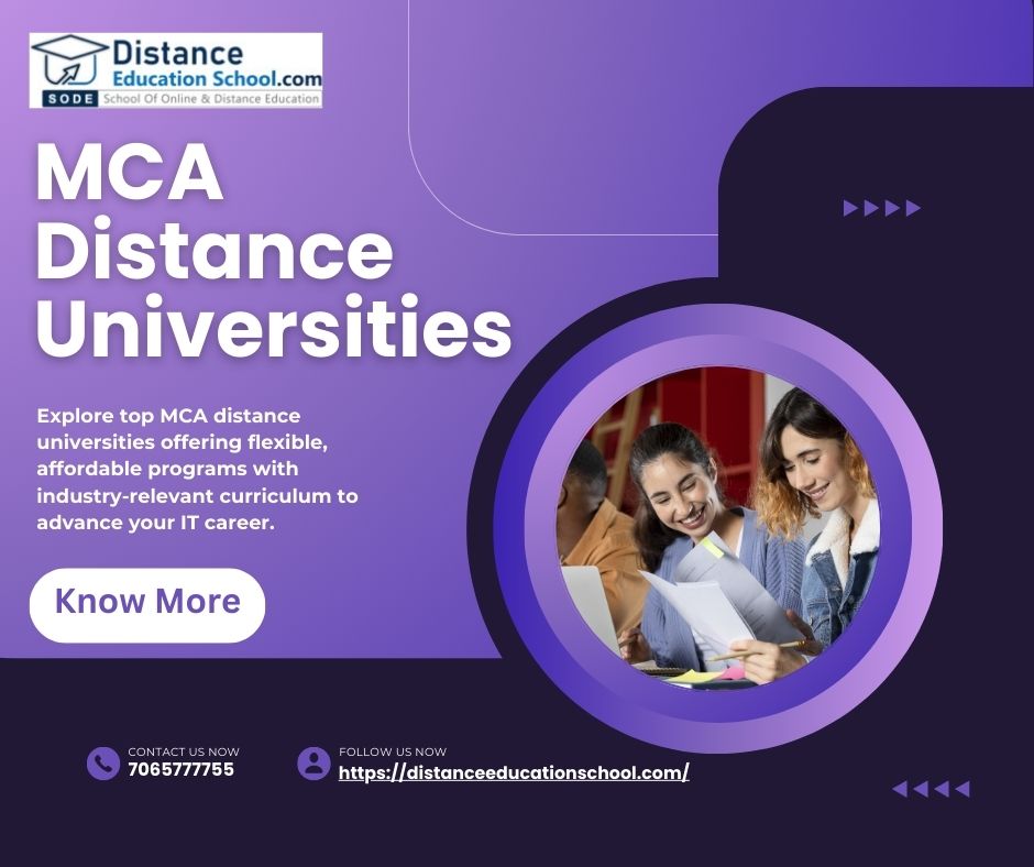 mca distance universities