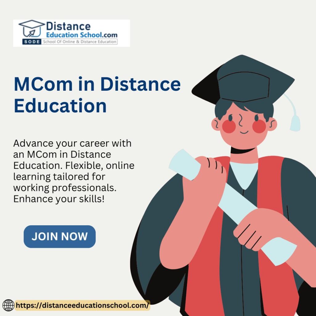 MCom in Distance Education