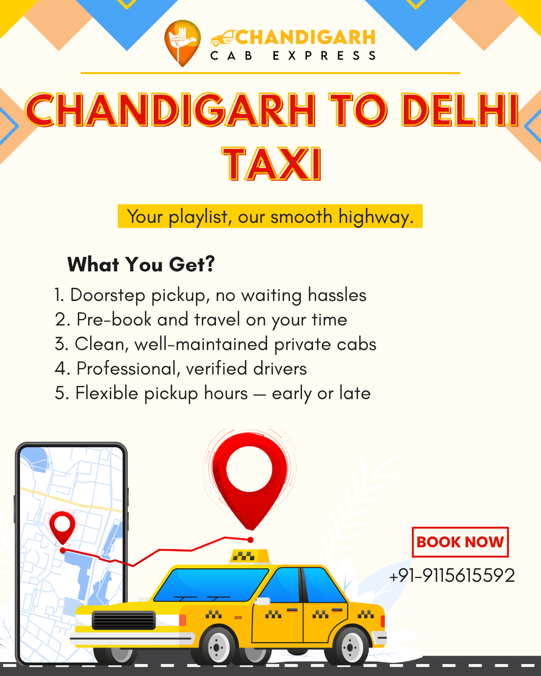 Chandigarh to delhi taxi