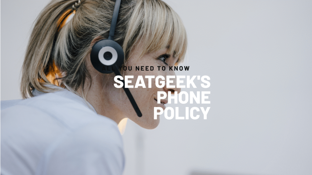 Does SeatGeek answer the phone