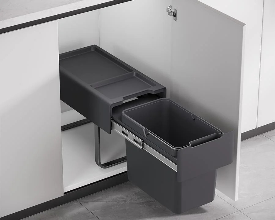 kitchen bins, door mounted, bin pullout kitchen