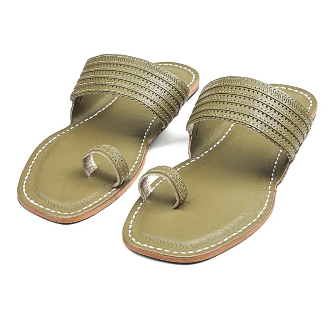 Stylish Grey Toes - Men Kolhapuri Chappal