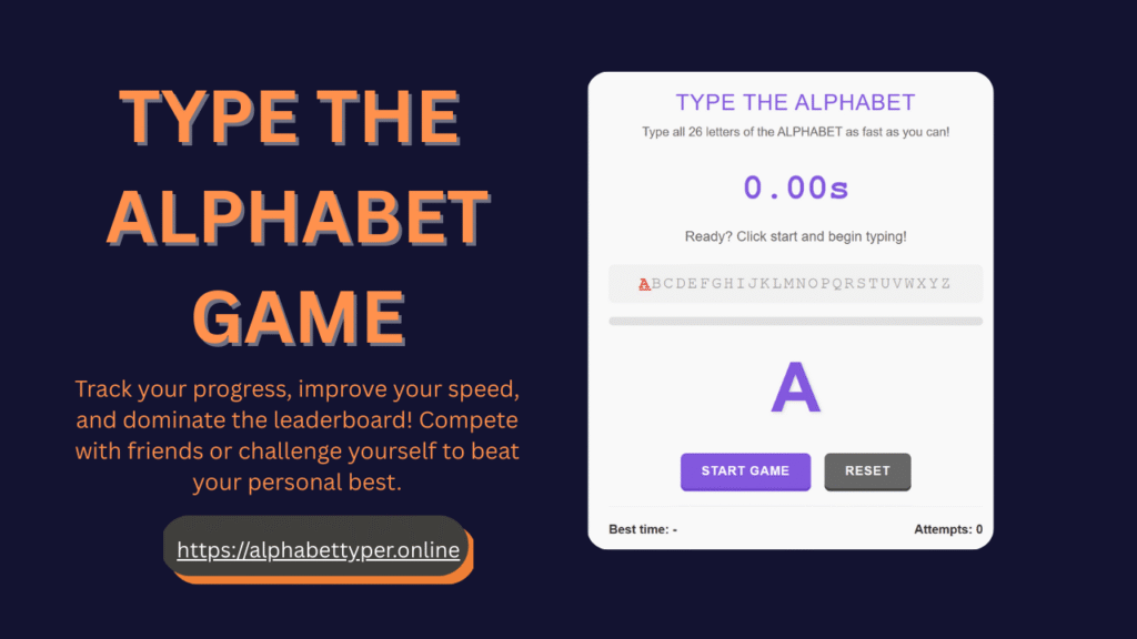 type the alphabet game