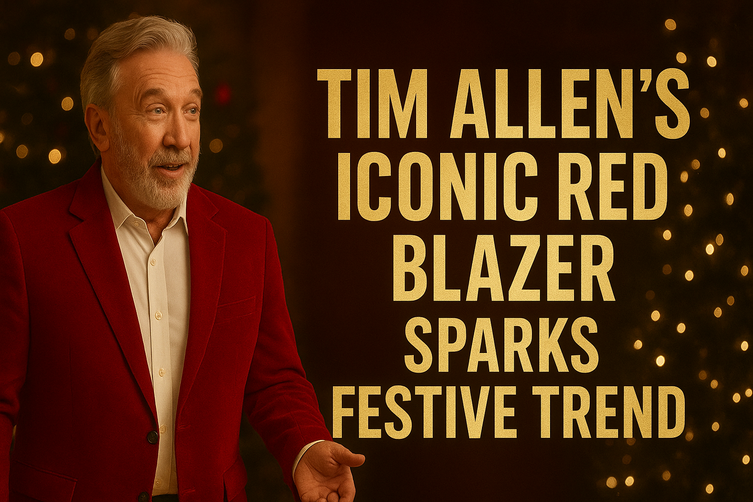 Tim Allen’s Iconic Red Blazer Sparks Festive Trend