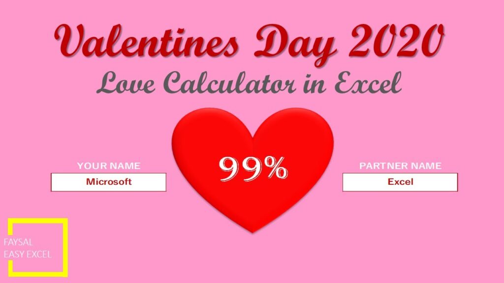 True Love Percentage Calculator