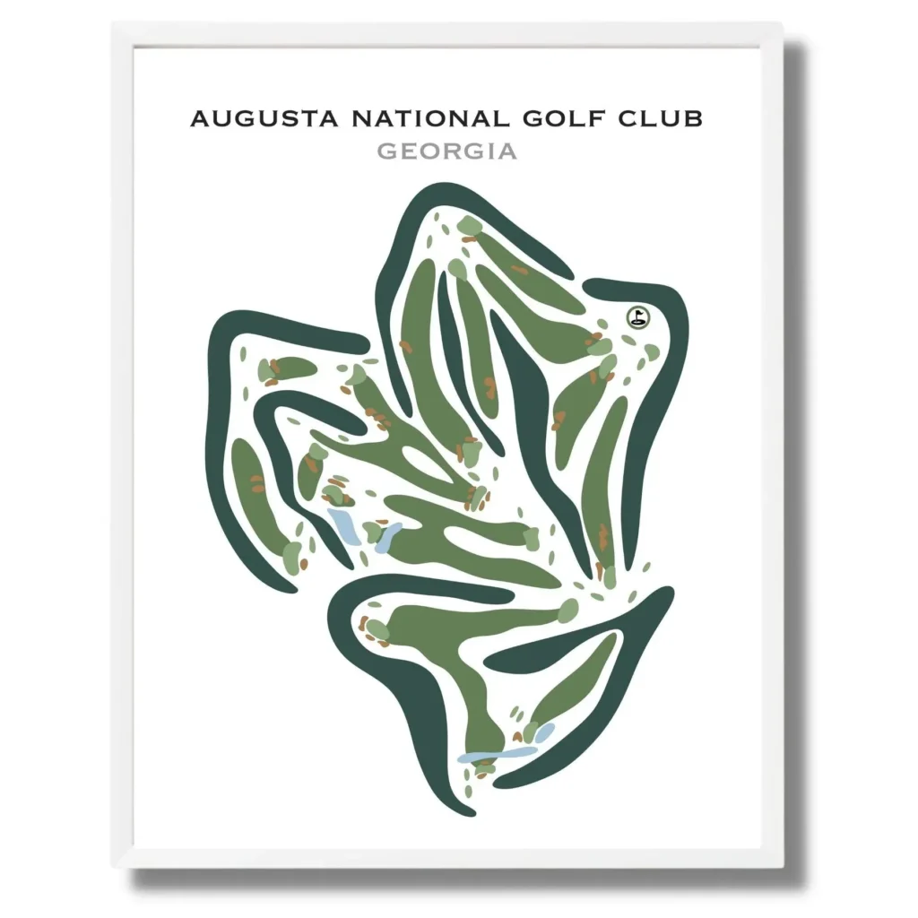 augusta national golf course map