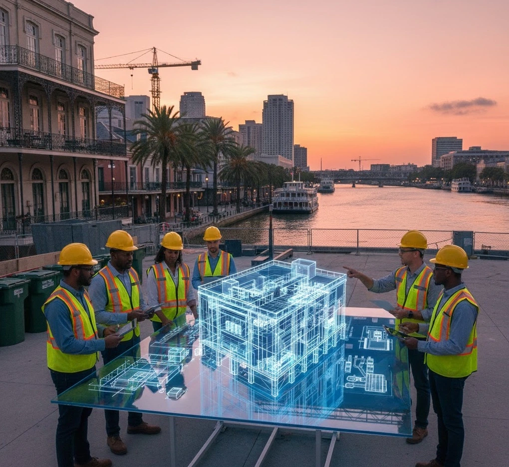 3D BIM coordination services in Louisiana