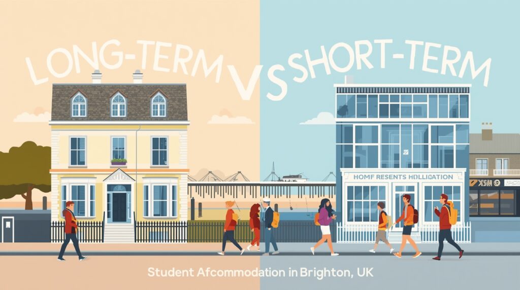 long term accommodation vs short term accommodation