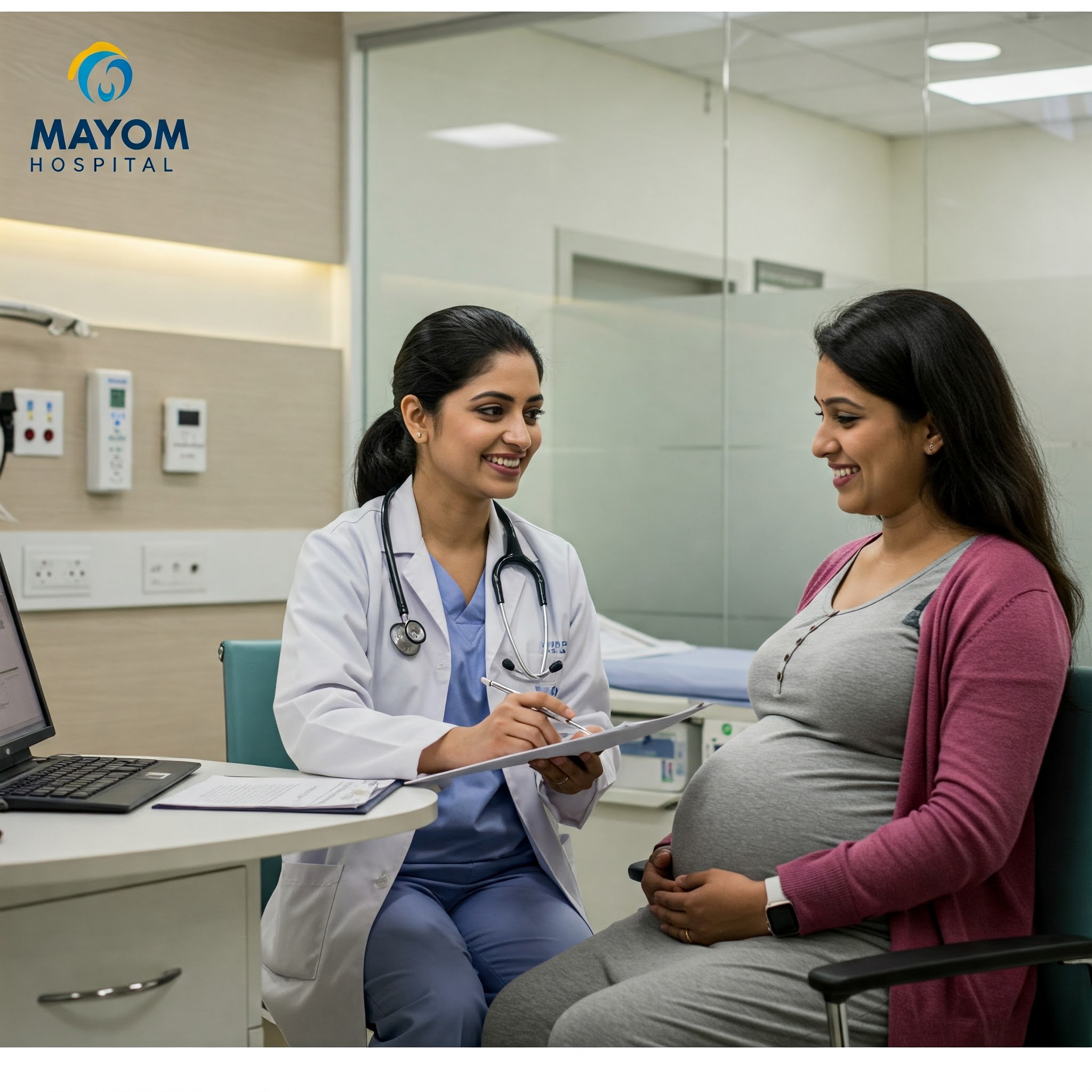 Modern labour room in a delivery hospital