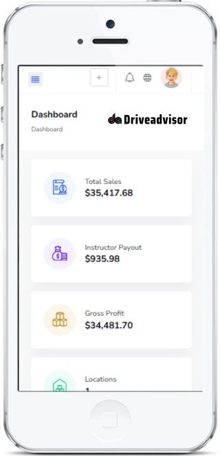 Driver training school software