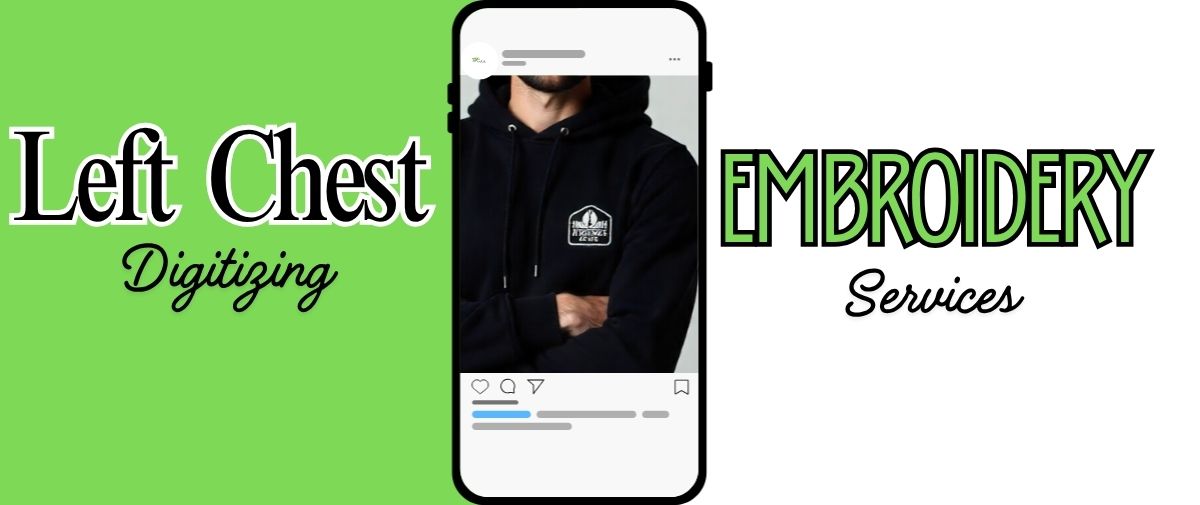left chest logo custom