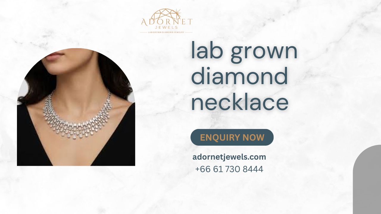lab grown diamond necklace