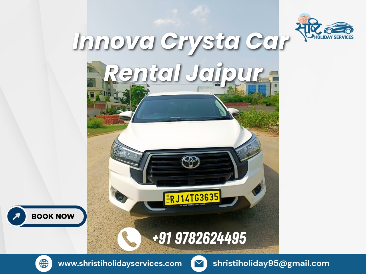 Innova Crysta On Rent Jaipur