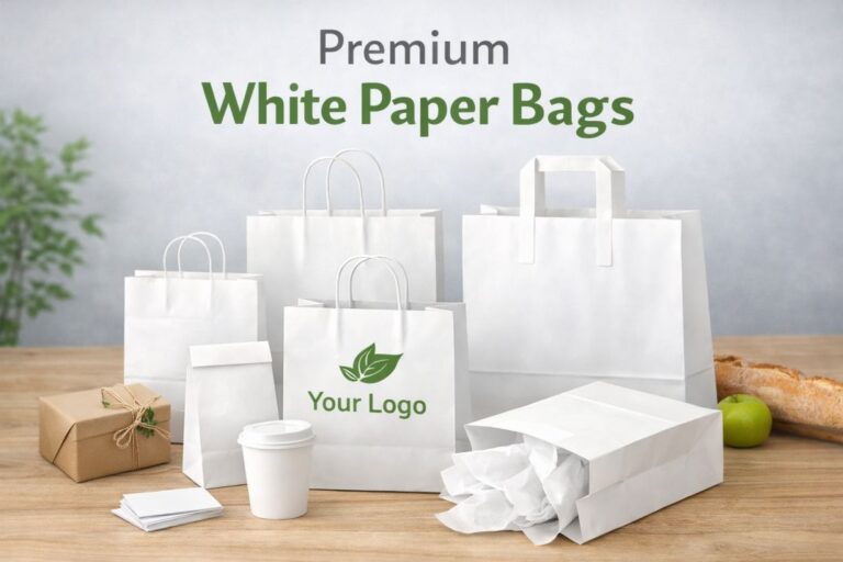 white paper bags