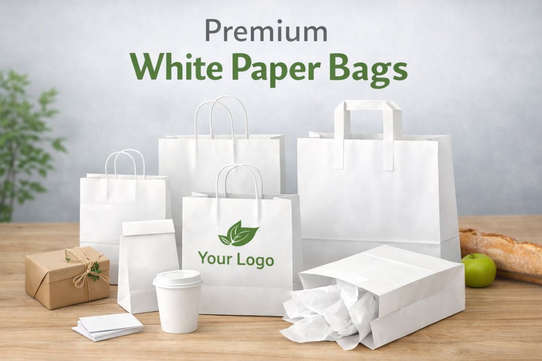white paper bags
