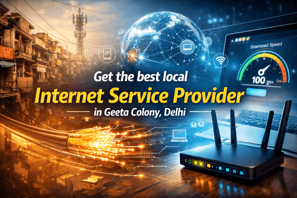 best Internet Service Provider in Geeta Colony