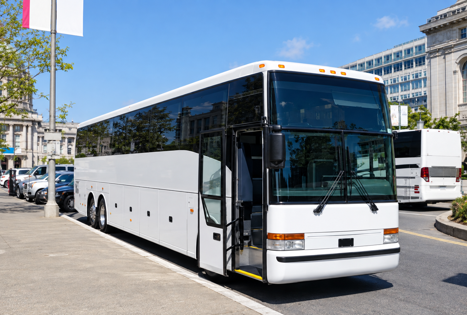 Charter bus in Washington, DC