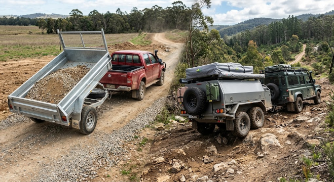 single axle tipper trailer